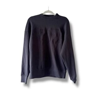 A/X Armani Exchange Men's Black Crewneck Pullover Sweatshirt Solid Logo Size Sm